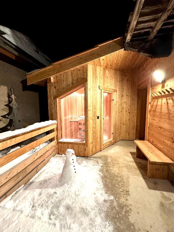 Le Janus pied des pistes 2 garages terrasse avec sauna appartement pied des pistes 11