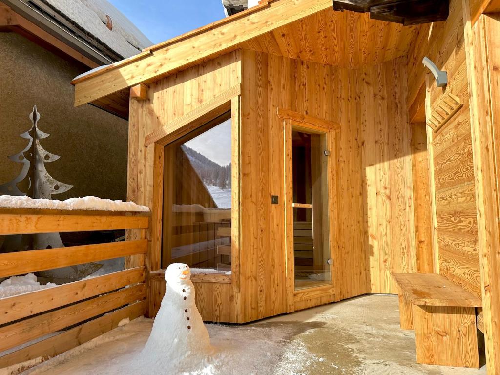 Le Janus pied des pistes 2 garages terrasse avec sauna appartement pied des pistes 12