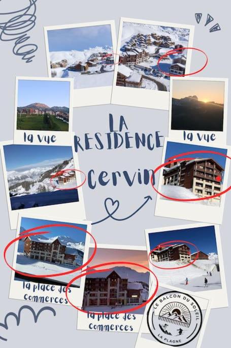 Le balcon du soleil Pied de pistes 2100m 5 pers Plagne Soleil paradiski appartement pied des pistes 19