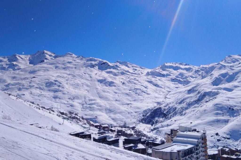 Les Menuires Appart 2 pieces 4 pers Balcon plein SUD Ski aux pieds appartement pied des pistes 11