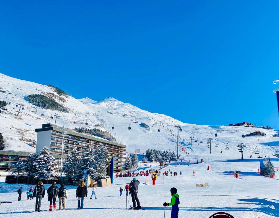 Les Menuires centre Chaleureux studio sur les pistes appartement pied des pistes 15