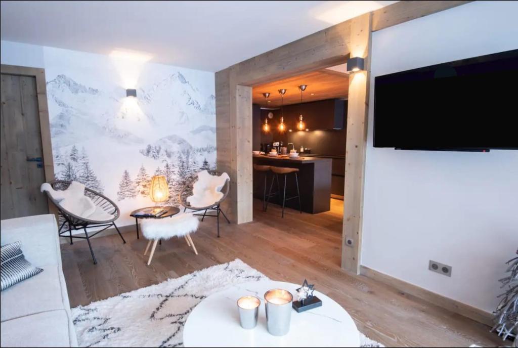 Luxueux appartement skis aux pieds jacuzzi privatif appartement pied des pistes