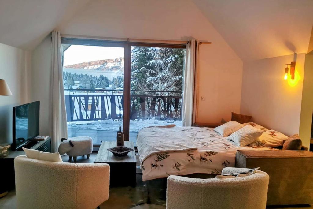 Magnifique appartement au pied des pistes Le trelod gite pied des pistes 14