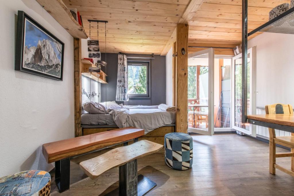 Modern Apt with Mont Blanc view appartement pied des pistes 2