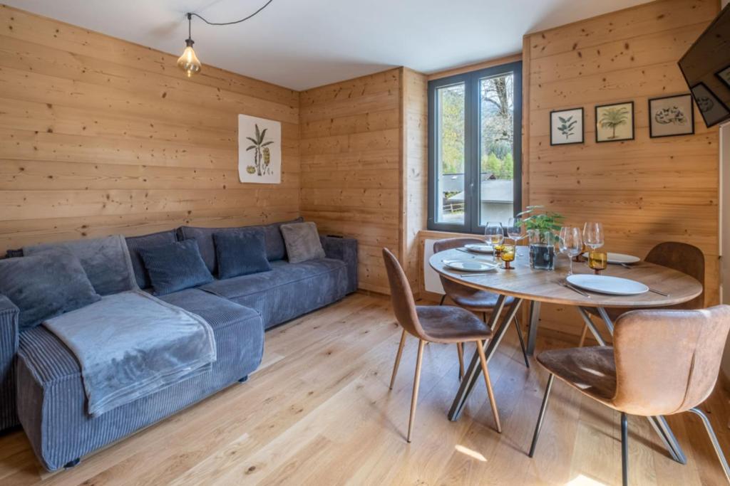 Newly renovated apartment with Mont Blanc view appartement pied des pistes 2
