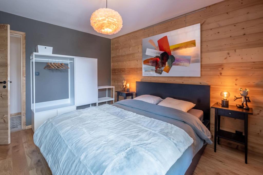 Newly renovated apartment with Mont Blanc view appartement pied des pistes 7