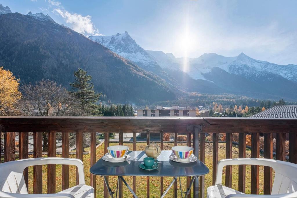 Nice Studio With Balcony In Chamonix appartement pied des pistes