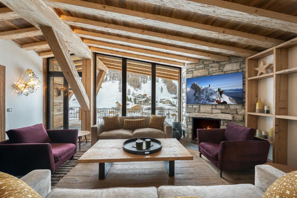 Penthouse Fleche LES CHALETS COVAREL appartement pied des pistes 11
