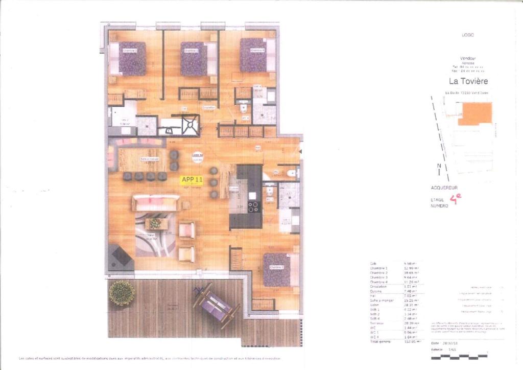 Penthouse Fleche LES CHALETS COVAREL appartement pied des pistes 19