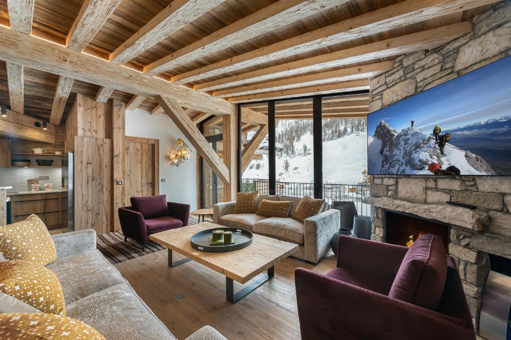 Penthouse Fleche LES CHALETS COVAREL appartement pied des pistes 4