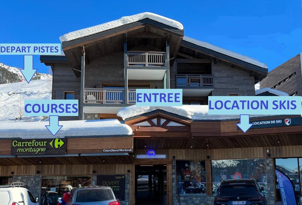 Penthouse lOurse Bleue Sauna privatif acces direct aux pistes appartement pied des pistes 13