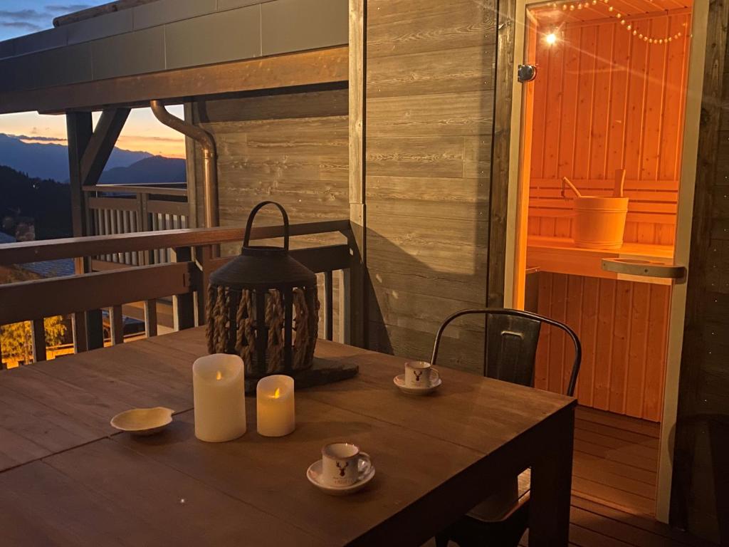 Penthouse lOurse Bleue Sauna privatif acces direct aux pistes appartement pied des pistes 4