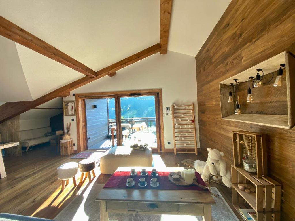 Penthouse lOurse Bleue Sauna privatif acces direct aux pistes appartement pied des pistes 6
