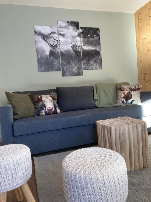 Renovated flat facing Mont Blanc appartement pied des pistes 16