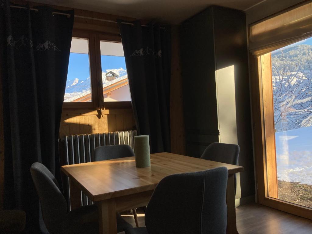 Renovated flat facing Mont Blanc appartement pied des pistes 19