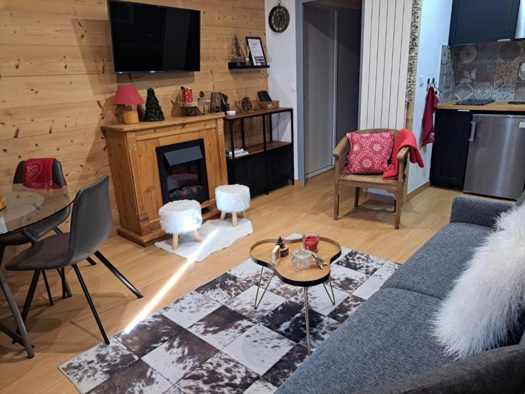 STUDIO 2 ALPES STYLE CHALET au PIED DE TELESIEGE DU DIABLE appartement pied des pistes 18