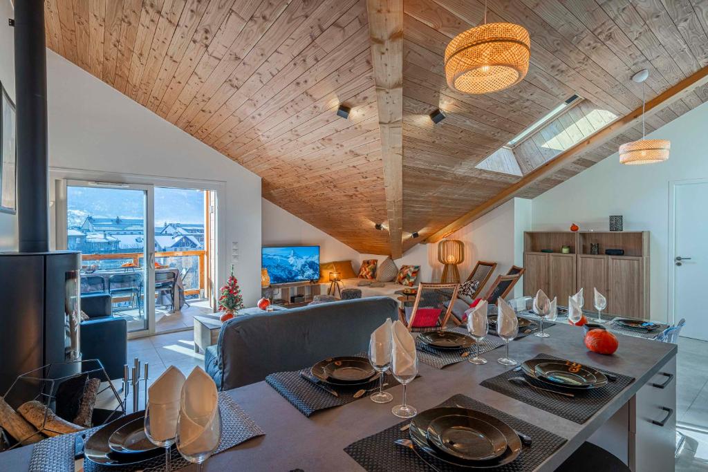 Serre Chevalier facon chalet luxe appartement pied des pistes 9