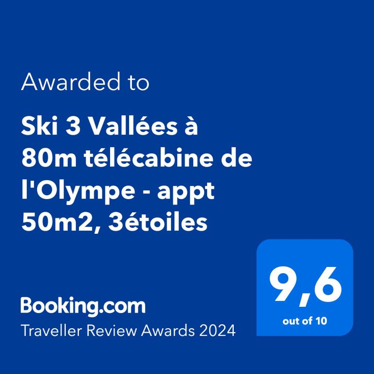 Ski 3 Vallees a 80m telecabine de lOlympe appt 50m2 3etoiles appartement pied des pistes 8