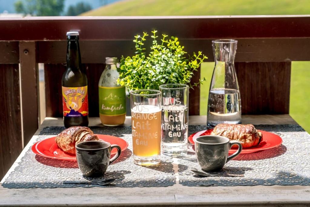 SlowChalet MontBlanc Duplex Mountain View Balcony Elevator Free Parking Calm appartement pied des pistes 12