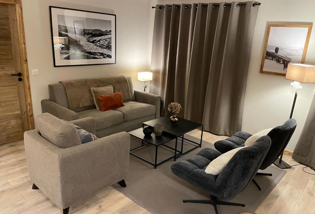 Spacious ski in ski out apartment 4 6 pax 161 Sources de Marie Arc 1950 appartement pied des pistes 1