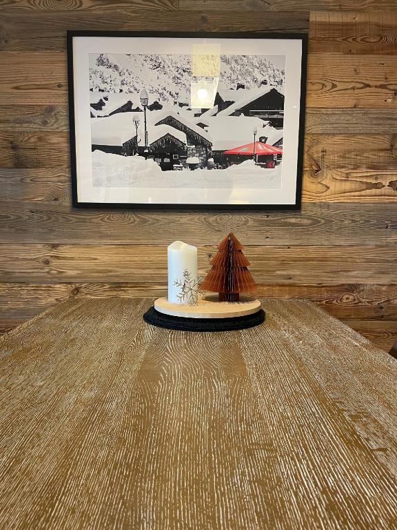 Spacious ski in ski out apartment 4 6 pax 161 Sources de Marie Arc 1950 appartement pied des pistes 10