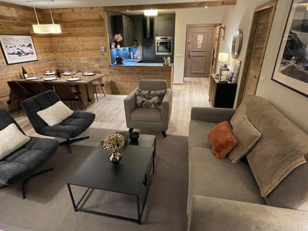 Spacious ski in ski out apartment 4 6 pax 161 Sources de Marie Arc 1950 appartement pied des pistes 2