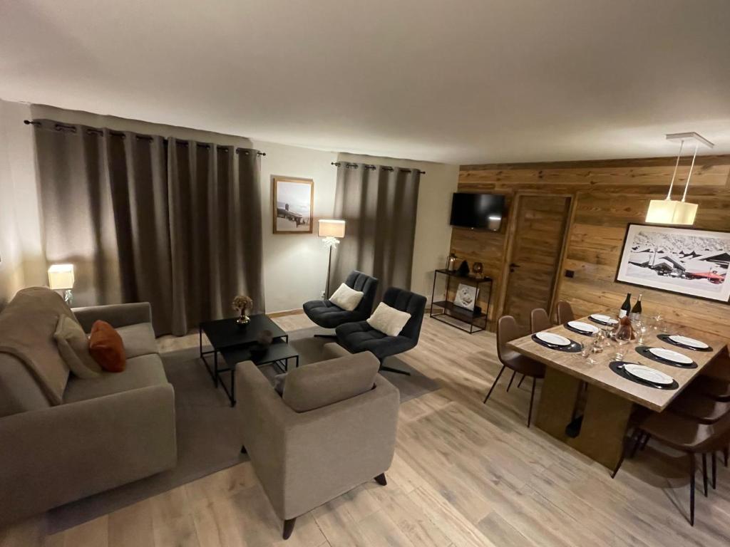 Spacious ski in ski out apartment 4 6 pax 161 Sources de Marie Arc 1950 appartement pied des pistes 8