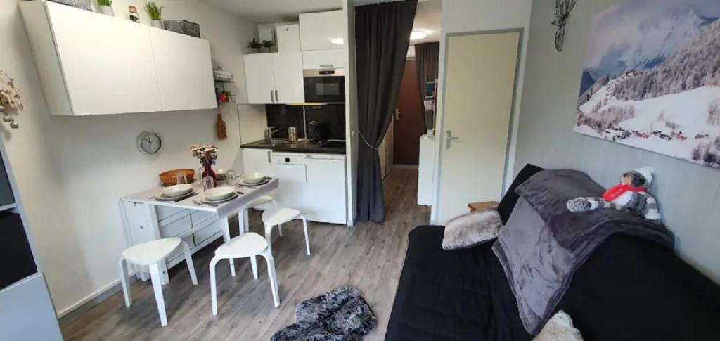 Studio 2 alpes pied piste petite aiguille menage inclus balcon parking appartement pied des pistes 11