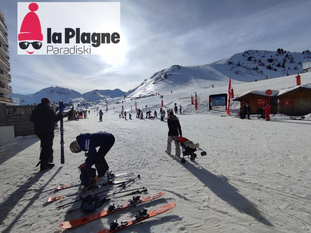 Studio Cosy 2100m pied des pistes Direct to SKI slopes SKI in SKI out LA PLAGNE AIME 2000 appartement pied des pistes 18