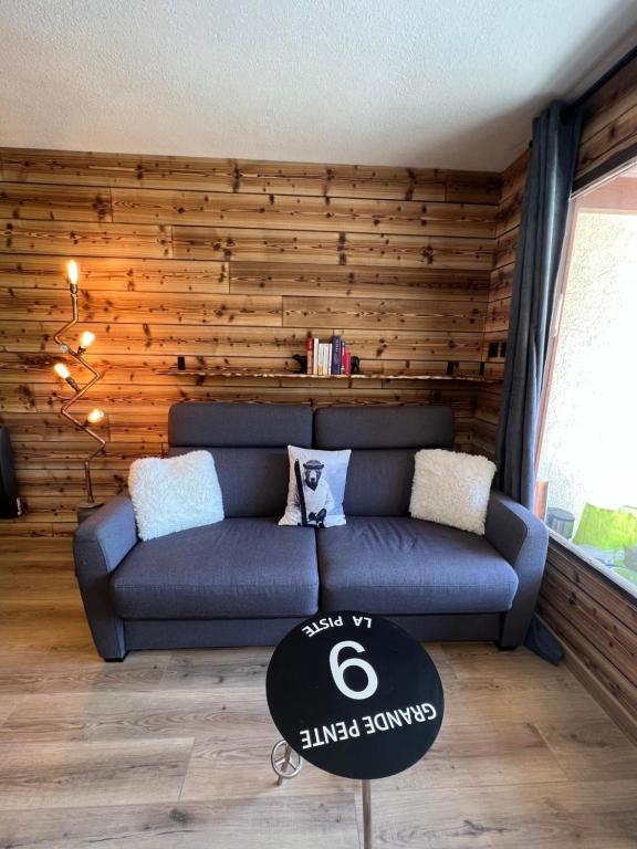 Studio Dama neuf 4 p avec terrasse vue imprenable appartement pied des pistes 10