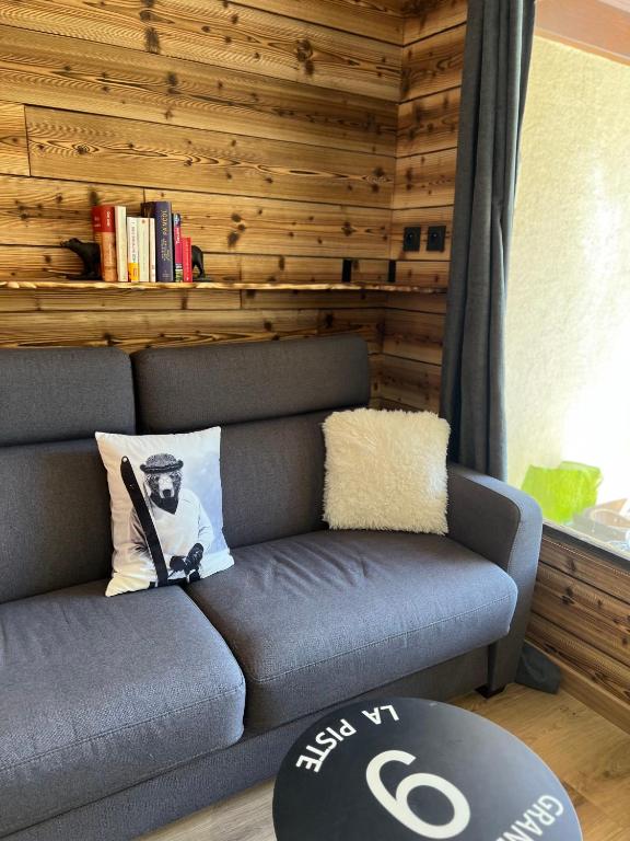 Studio Dama neuf 4 p avec terrasse vue imprenable appartement pied des pistes 9
