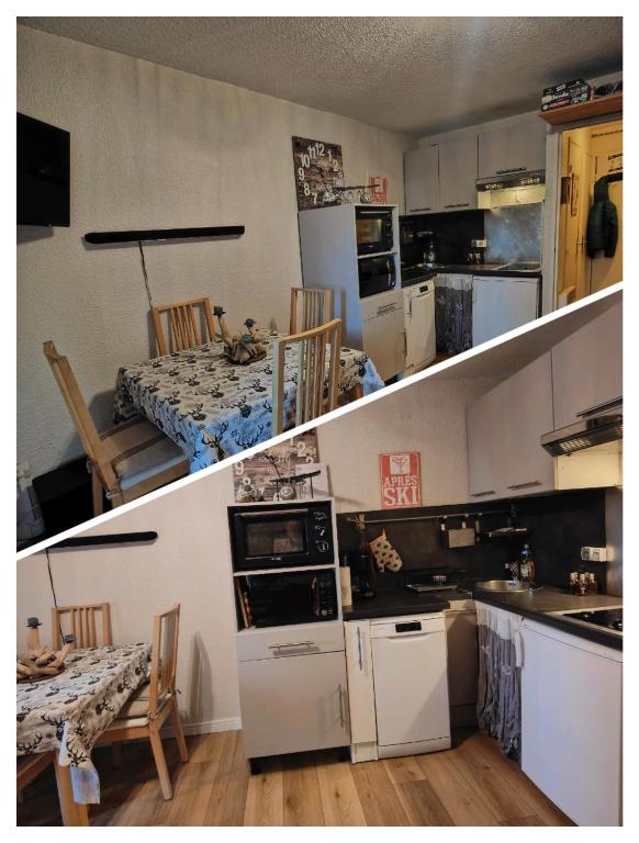 Studio avec jardin et garage proche Super venosc appartement pied des pistes 7