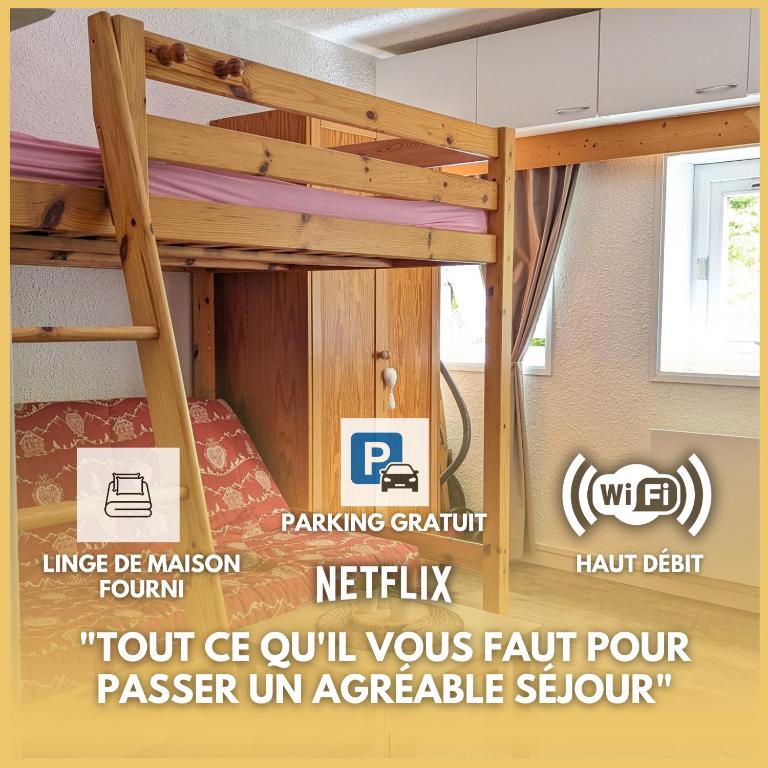 Studio avec linge de maison fourni et tout equipe aux pieds des pistes appartement pied des pistes