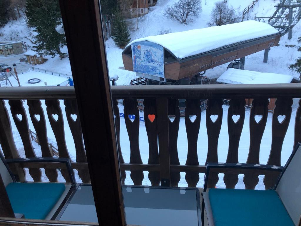 Studio centre station vue magnifique Valfrejus appartement pied des pistes 13