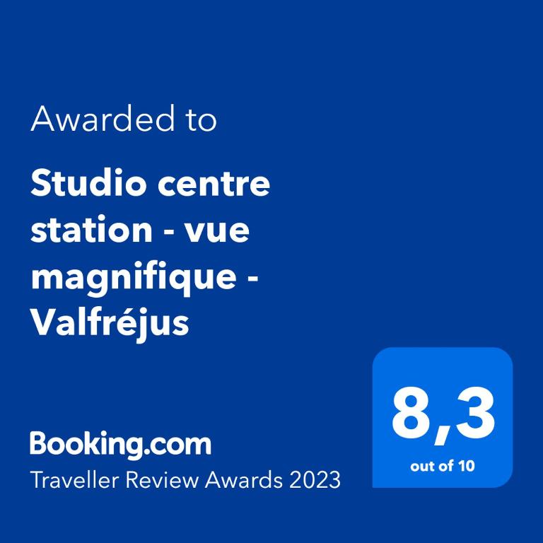 Studio centre station vue magnifique Valfrejus appartement pied des pistes 15