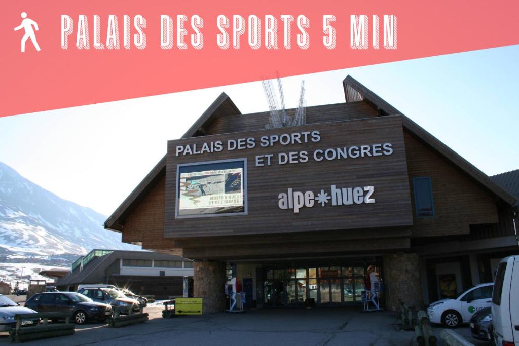 Studio des Jeux Alpe dHuez Hyper Centre 4 5 personnes Wifi appartement pied des pistes 9