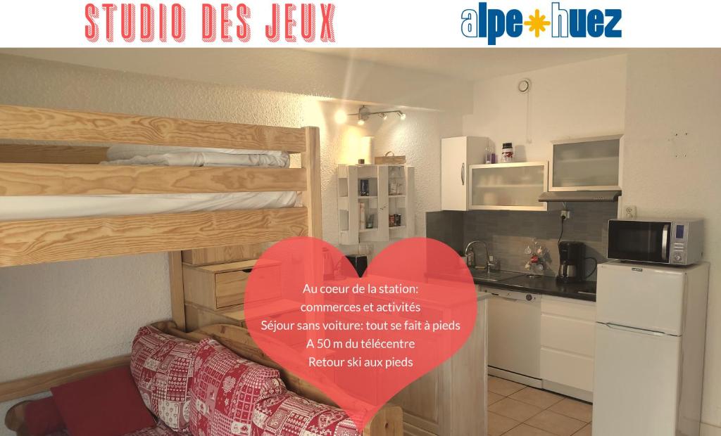 Studio des Jeux Alpe dHuez Hyper Centre 4 5 personnes Wifi appartement pied des pistes
