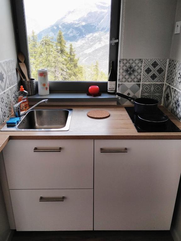 Studio fonctionnel 16m2 avec vue panoramique appartement pied des pistes 5