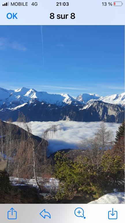 Studio montagnard vue splendide ALPE D HUEZ LES PASSEAUX appartement pied des pistes 4
