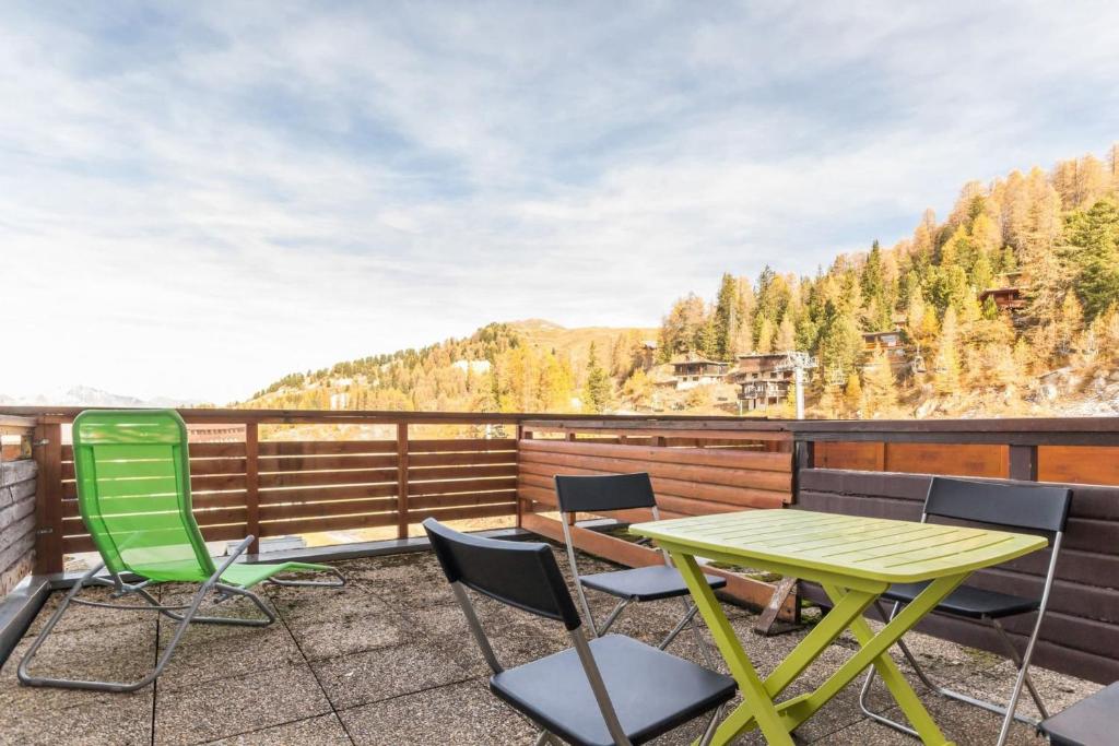 Studio with terrace view on Mont Blanc appartement pied des pistes