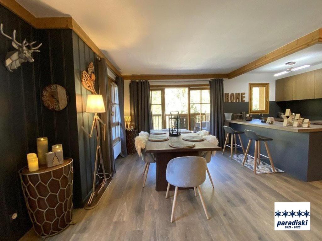 Stylish ski in ski out 3 bed apartment Arc 1950 appartement pied des pistes 7