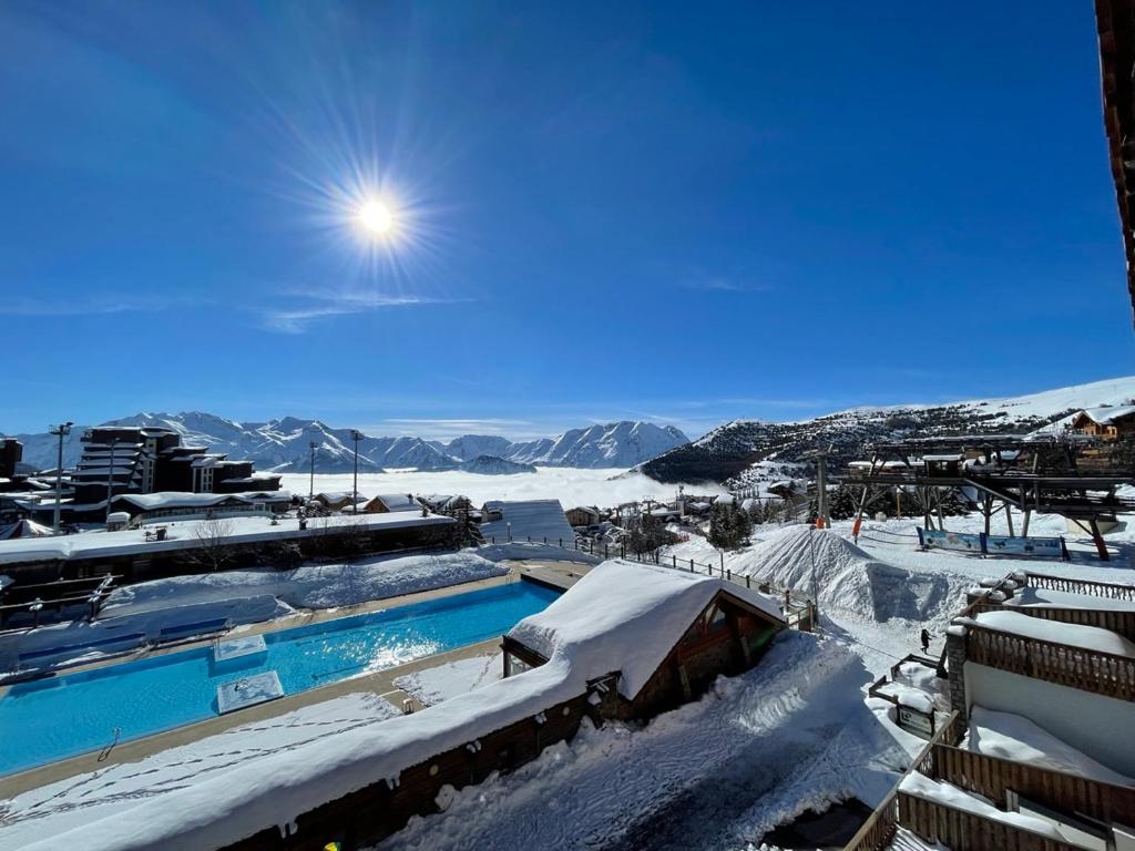 Superbe Studio avec vue exceptionnelle appartement pied des pistes 14