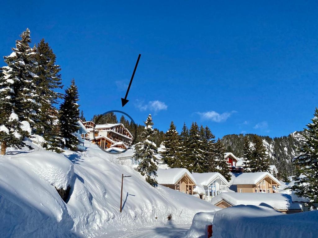 Vue panoramique sur les montagnes plein Sud T2 Skis aux pieds Piscine Spa appartement pied des pistes 11